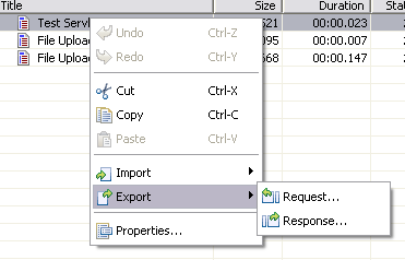 Exporting transaction data